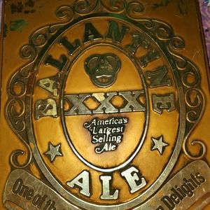 RARE Vintage Ballantine Ale Sign